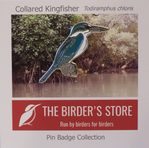 Collared Kingfisher Pin Badge (Limited Edition)