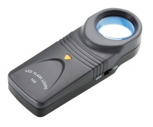 Opticron LED Illuminated Hand Magnifier 10x