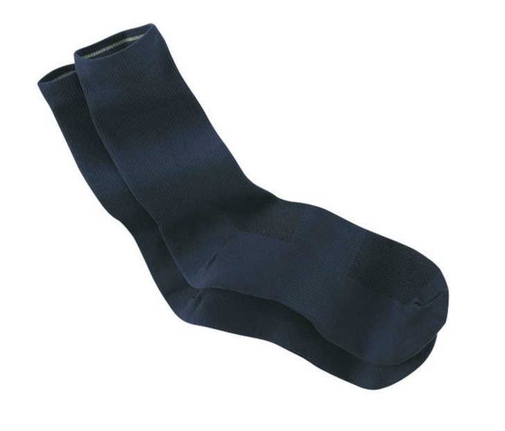 Tilley Travel Socks: Mid-Calf Length (TA800) Navy The Birders Store