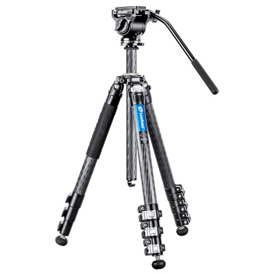 Leofoto Manba LV-284C Carbon Fibre Tripod with BV-5 Fluid Head